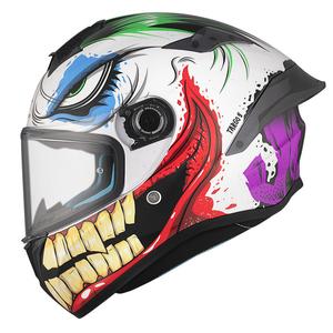 Integrálna helma na motorku MT TARGO S JOKE A5 bielo-čierno-červená
