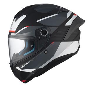Integrálna helma na motorku MT TARGO S KAY B2 matná čierno-šedo-biela