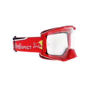 Motokrosové okuliare Red Bull Spect STRIVE S červené s čírym sklom