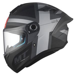 Integrálna helma na motorku MT TARGO S BRITAIN C2 matná čierno-šedá