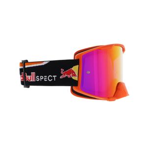 Motokrosové okuliare Red Bull Spect STRIVE S oranžové s červeným sklom
