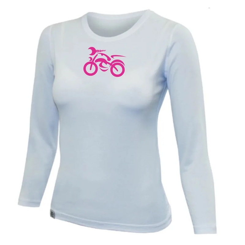 Dámske tričko nanosilver® MOTOLADY biele - dlhý rukáv