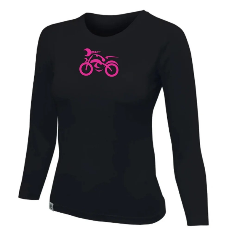 Dámske tričko nanosilver® MOTOLADY čierne - dlhý rukáv