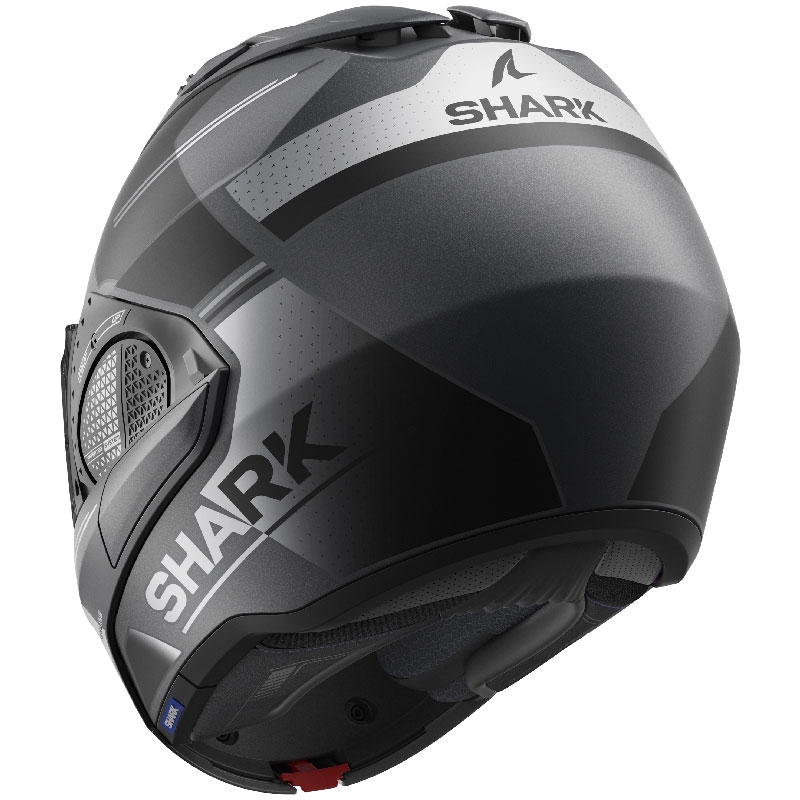 Preklápacia prilba SHARK EVO-GT Tekline čierno-šedá matná