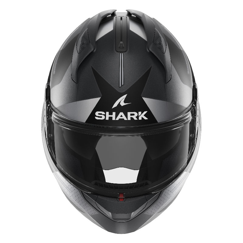 Preklápacia prilba SHARK EVO-GT Tekline čierno-šedá matná
