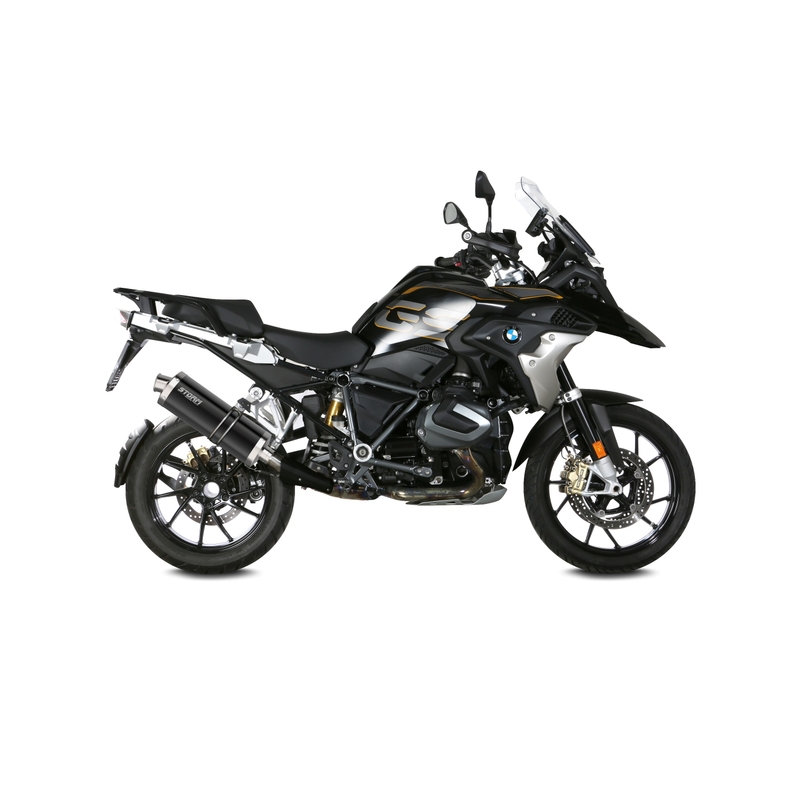 Koncovka výfuku STORM OVAL Oceľovo čierna pre BMW R 1250 GS 2019-2023, BMW R 1250 GS Adventure 2019-2023