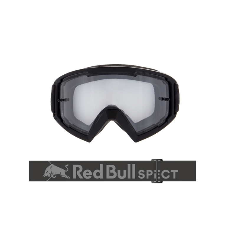 Motokrosové okuliare Red Bull Spect WHIP tmavo šedé s čírym sklom