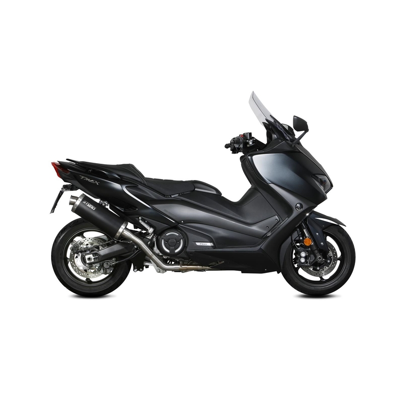 Výfuk kompletný 2x1 STORM OVAL Oceľovo čierna pre YAMAHA XP 560 T-MAX 2020-2021