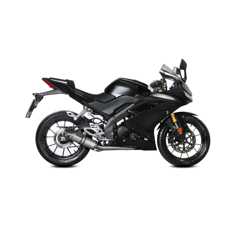 Výfuk kompletný 1x1 STORM GP nerez pre YAMAHA YZF-R 125 2019-2024, YAMAHA MT 125 2020-2024