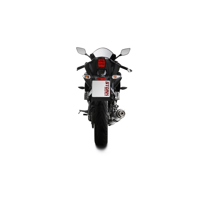 Výfuk kompletný 1x1 STORM GP nerez pre YAMAHA YZF-R 125 2019-2024, YAMAHA MT 125 2020-2024