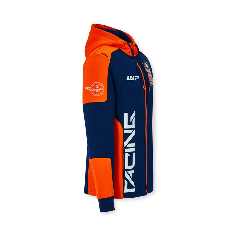 Mikina KTM Replica Team hoodie modro-oranžová