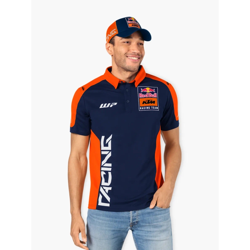 Polo tričko KTM Replica Team modro-oranžové výpredaj