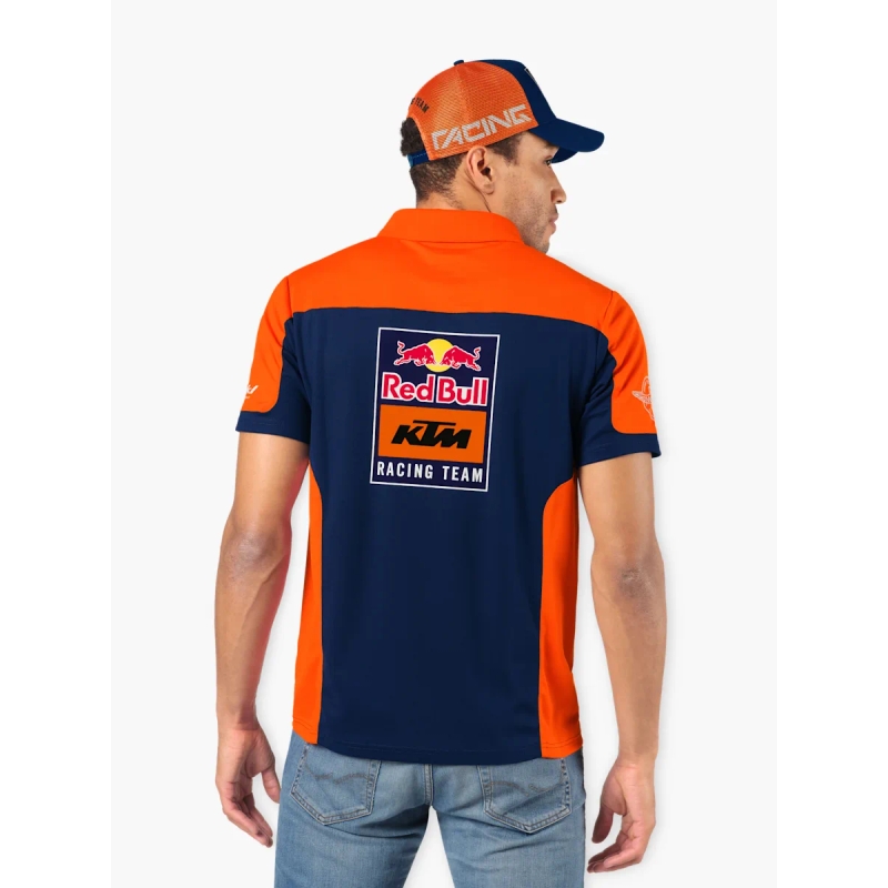Polo tričko KTM Replica Team modro-oranžové výpredaj