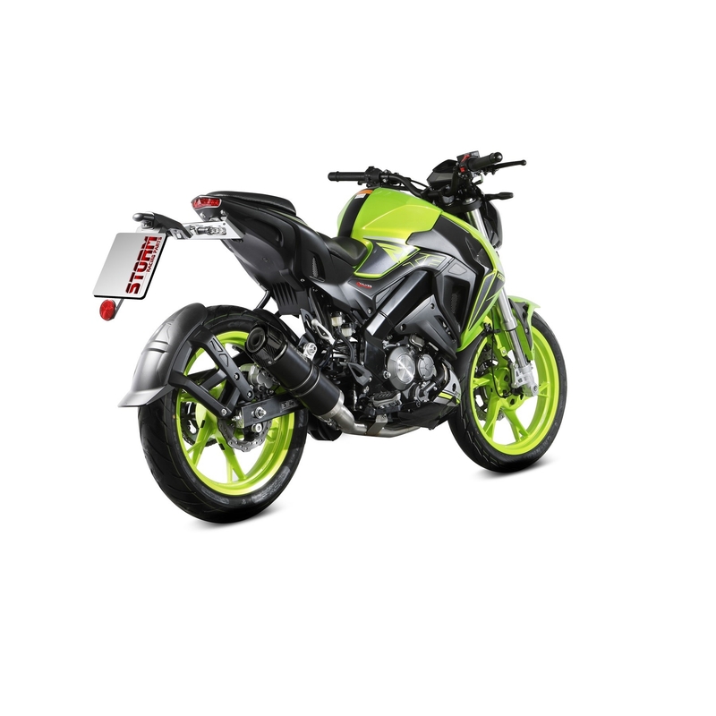 Výfuk kompletný 1x1 STORM GP čierna pre KEEWAY RKF 125 2021-2024