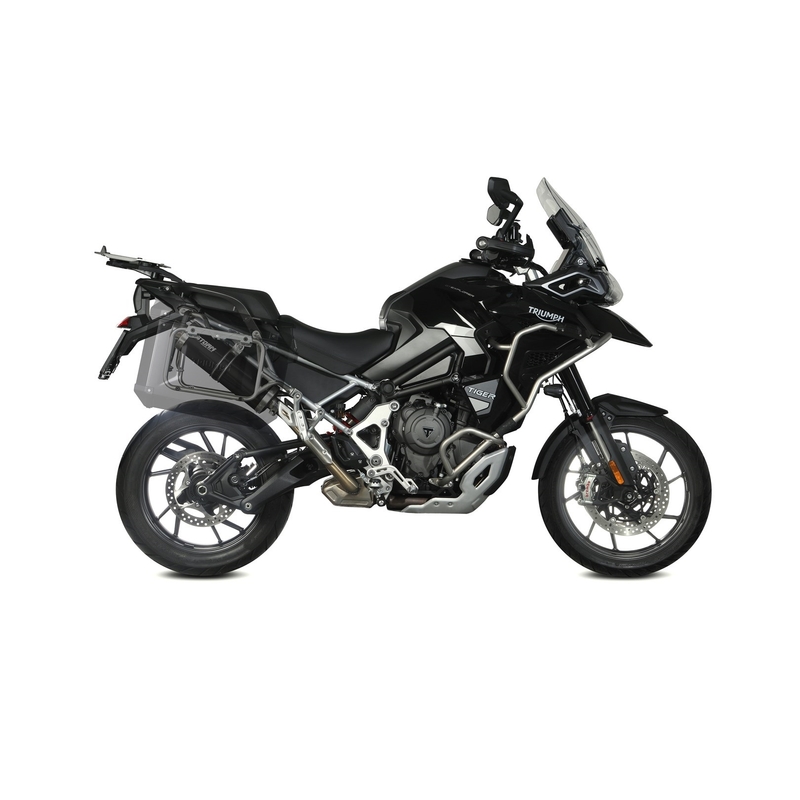 Koncovka výfuku STORM OVAL čierna pre TRIUMPH Tiger 1200 Explorer / GT Explorer 2021-2026