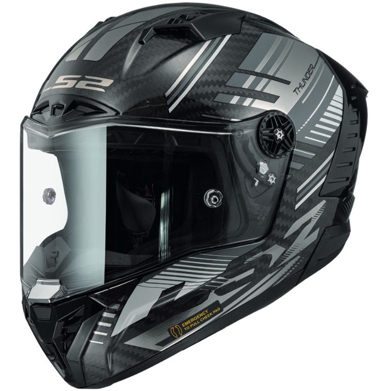 Integrálna prilba na motocykel LS2 FF805 Thunder Carbon Volt čierno-šedá