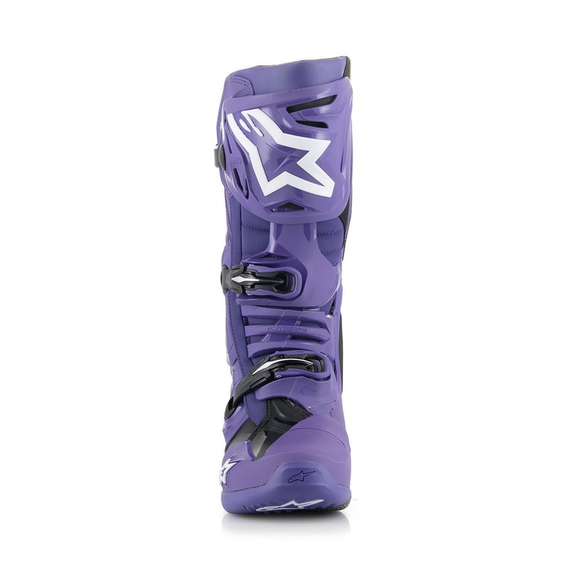 Topánky na motorku Alpinestars Tech 10 fialovo-čierno-biele