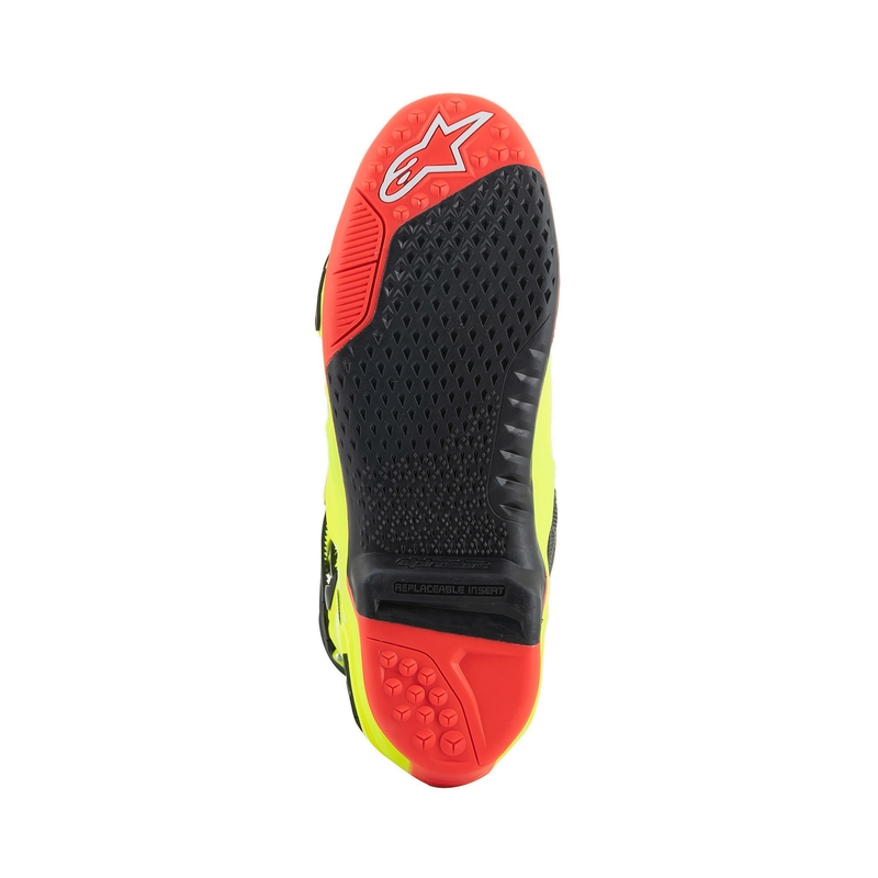 Čižmy na motocykel Alpinestars Tech 10 2024 žlto fluorescenčno-čierno-červené fluo