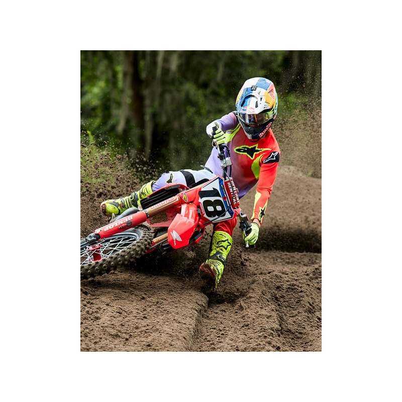 Čižmy na motocykel Alpinestars Tech 10 2024 žlto fluorescenčno-čierno-červené fluo