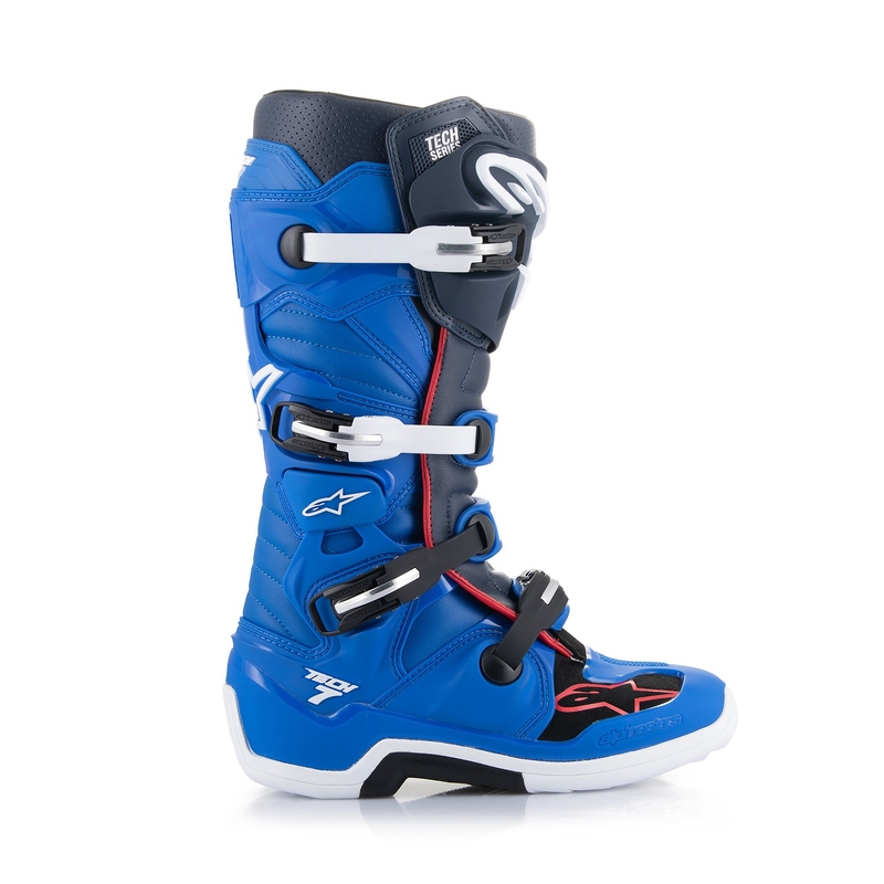 Čižmy na motocykel Alpinestars Tech 7 2024 modro-červeno-biele
