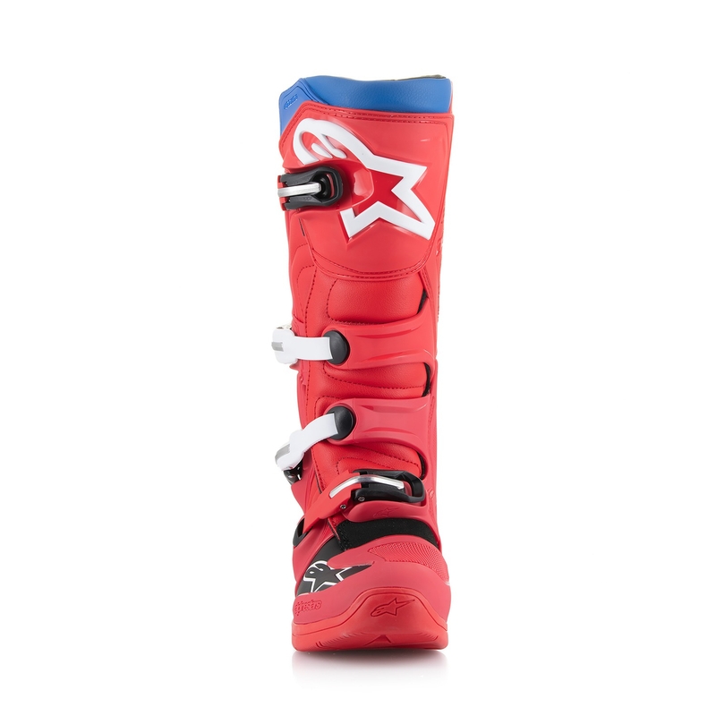 Topánky na motorku Alpinestars Tech 5 červeno-modro-bielo-čierne