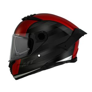 Integrálna helma na motorku MT THUNDER 4 SV TREADS B5 čierno-červená