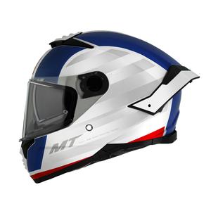 Integrálna helma na motorku MT THUNDER 4 SV TREADS C7 bielo-modrá