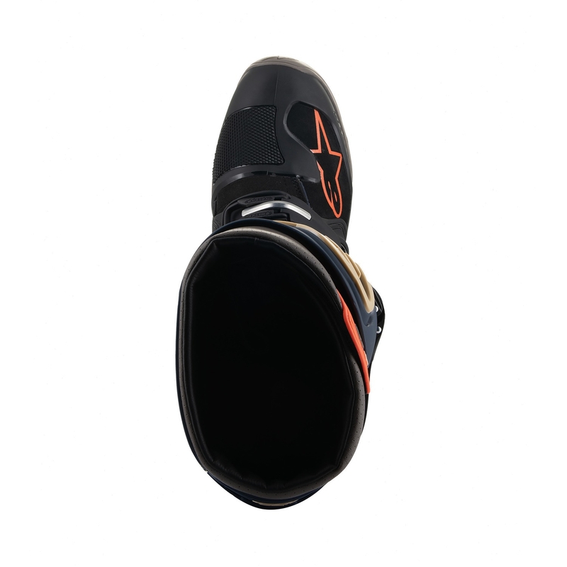 Čižmy na motocykel Alpinestars Tech 7 Enduro Drystar modro-šedo-oranžovo-čierne