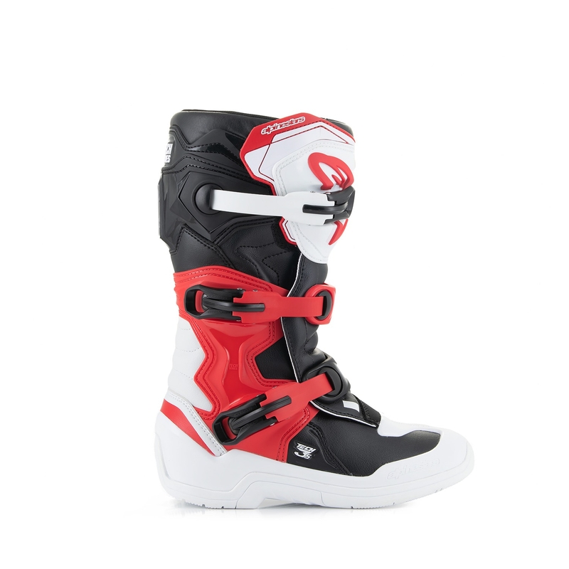 Detské čižmy na motocykel Alpinestars Tech 3S Youth bielo-čierno-červené