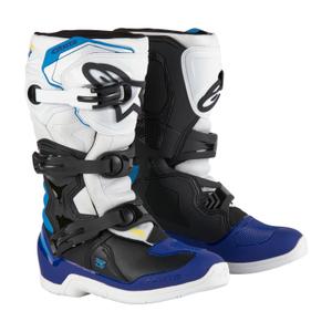 Detské topánky na motorku Alpinestars Tech 3S Youth 2024 bielo-čierno-modré