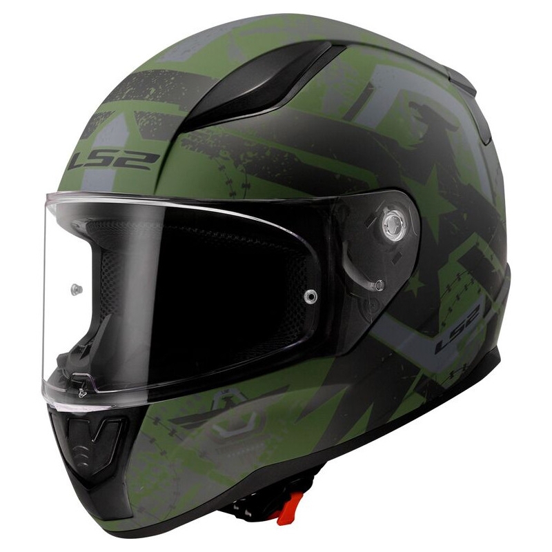 Integrálna prilba na motocykel LS2 FF353 RAPID II Thunderbirds zelená matná