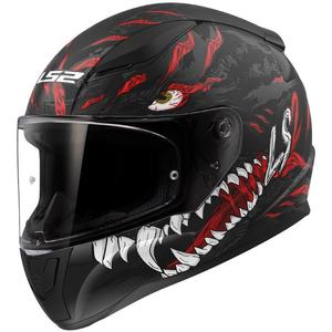 Integrálna helma na motocykel LS2 FF353 RAPID II Kaiju čierno-červeno-biela matná
