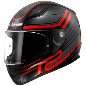 Integrálna helma na motocykel LS2 FF353 RAPID II Circuit čierno-červená lesklá