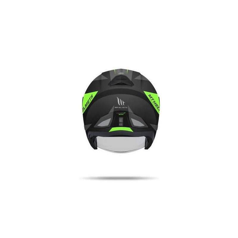 Prilba na motorku otvorená MT Thunder SV Jet Wing čierna matná-fluo zelená