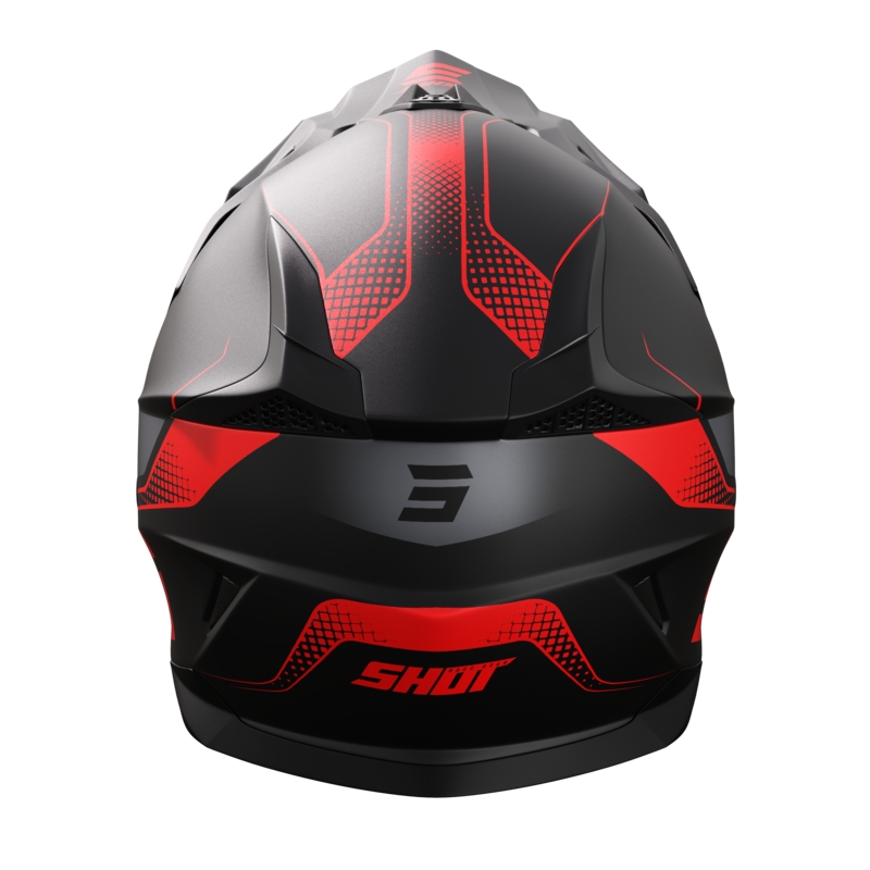 Motokrosová prilba na motocykel Shot Pulse Edge červená matná