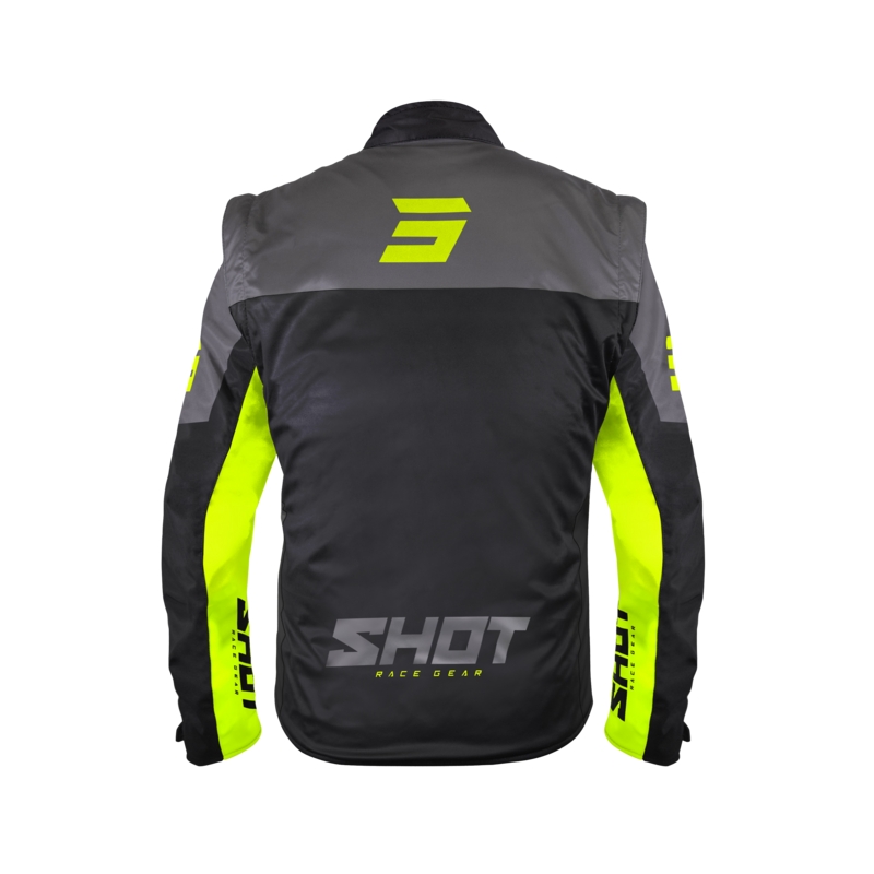 Softshellová bunda Shot Softshell Lite čierno-fluo žltá