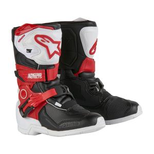 Detské topánky na motorku Alpinestars Tech 3S Kids 2024 čierno-bielo-červené