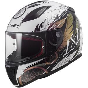Integrálna helma na motocykel LS2 FF353 RAPID II Boho bielo-čierno-ružová lesklá