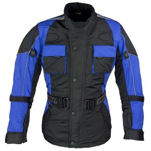 Detská bunda na motocykel Roleff čierno/modrá