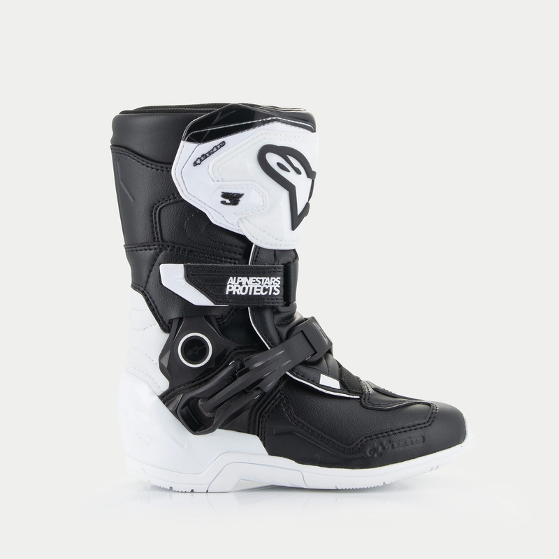 Detské topánky na motorku Alpinestars Tech 3S Kids bielo-čierne
