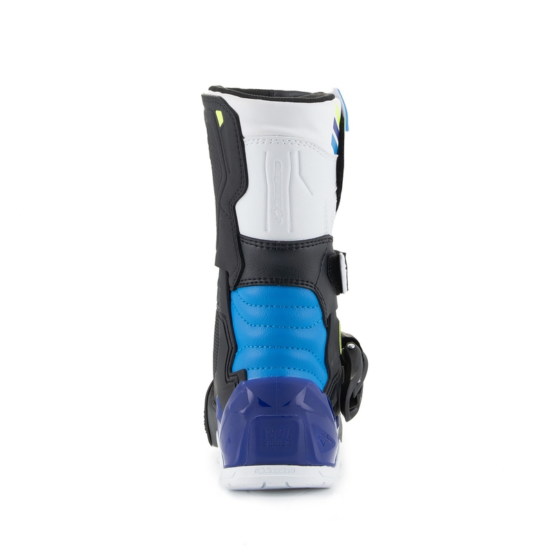Detské topánky na motorku Alpinestars Tech 3S Kids bielo-čierno-modré