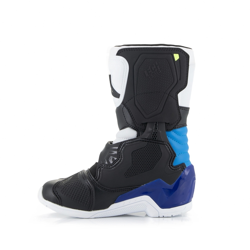 Detské topánky na motorku Alpinestars Tech 3S Kids bielo-čierno-modré