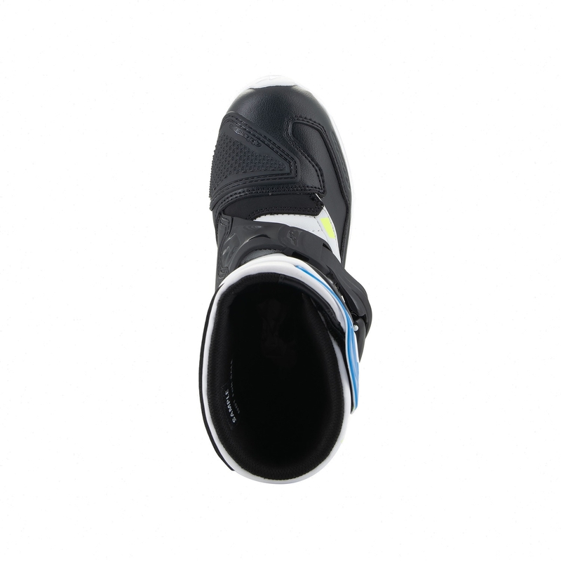 Detské topánky na motorku Alpinestars Tech 3S Kids bielo-čierno-modré