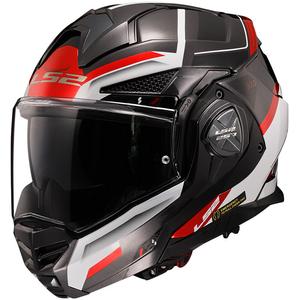 Preklápacia helma na motorku LS2 FF901 Advant X Spectrum čierno-bielo-červená