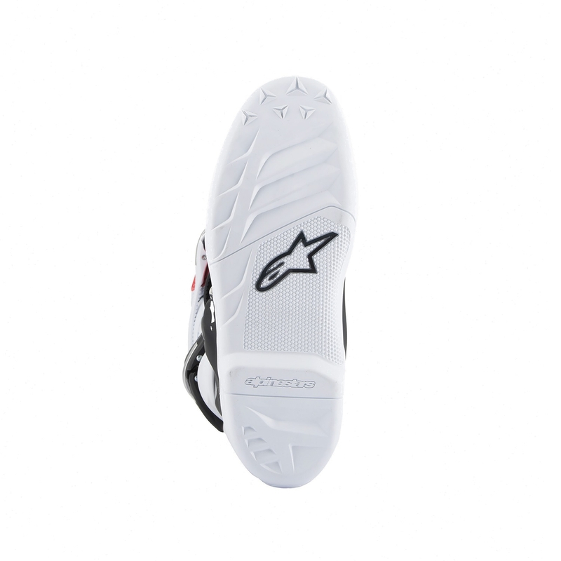 Detské motokrosové topánky Alpinestars Tech 7 S bielo-čierno-červeno-modro-fialové