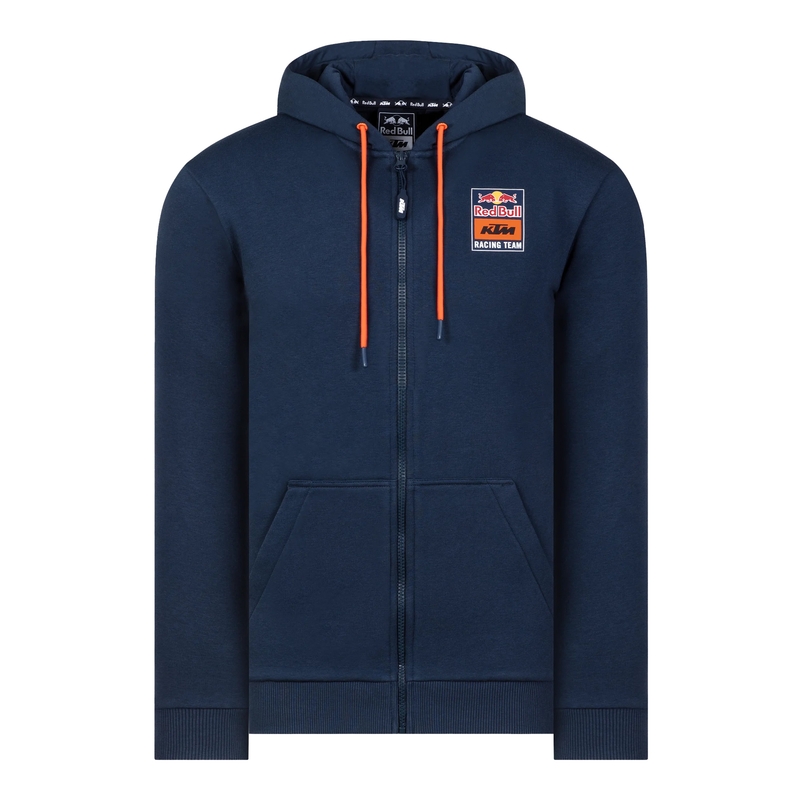 Mikina KTM Backprint Zip Hoodie modrá