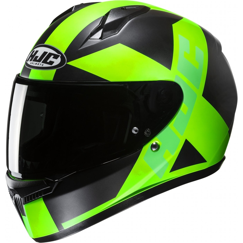Integrálna prilba na motocykel HJC C10 Tez MC4HSF čierno-fluorescenčno zelená
