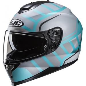Integrálna helma na motorku HJC C70N Holt MC4SF šedo-tyrkysová
