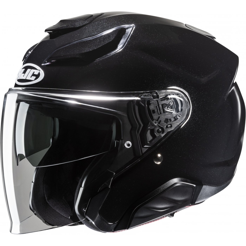 Otvorená prilba na motocykel HJC F31 Solid metalická čierna