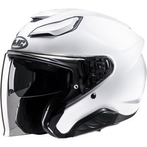Otvorená helma na motorku HJC F31 Solid perleťová biela